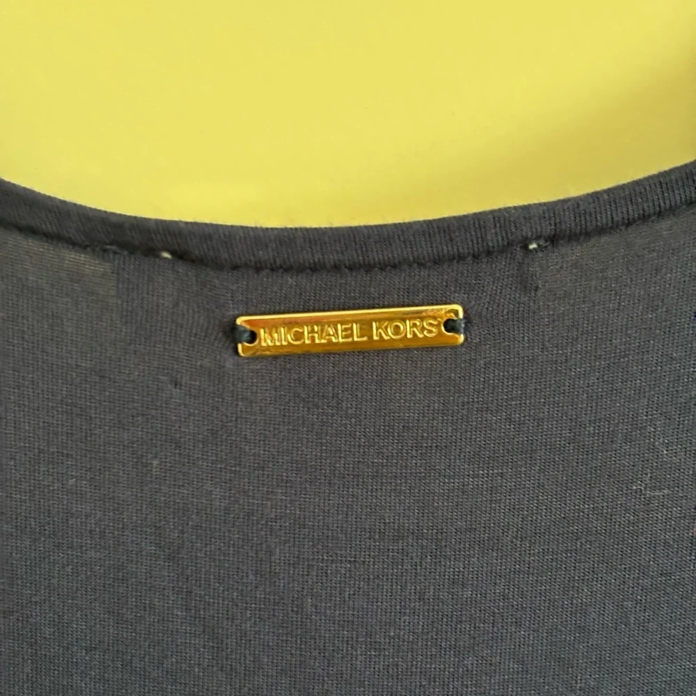 Michael Kors Deep Blue V-Neck Blouse